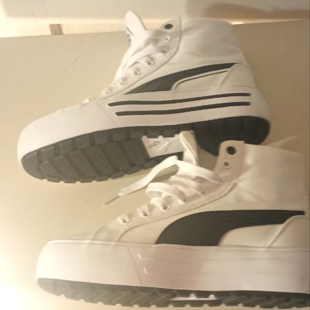 Puma Women's White High-Top Sneakers
